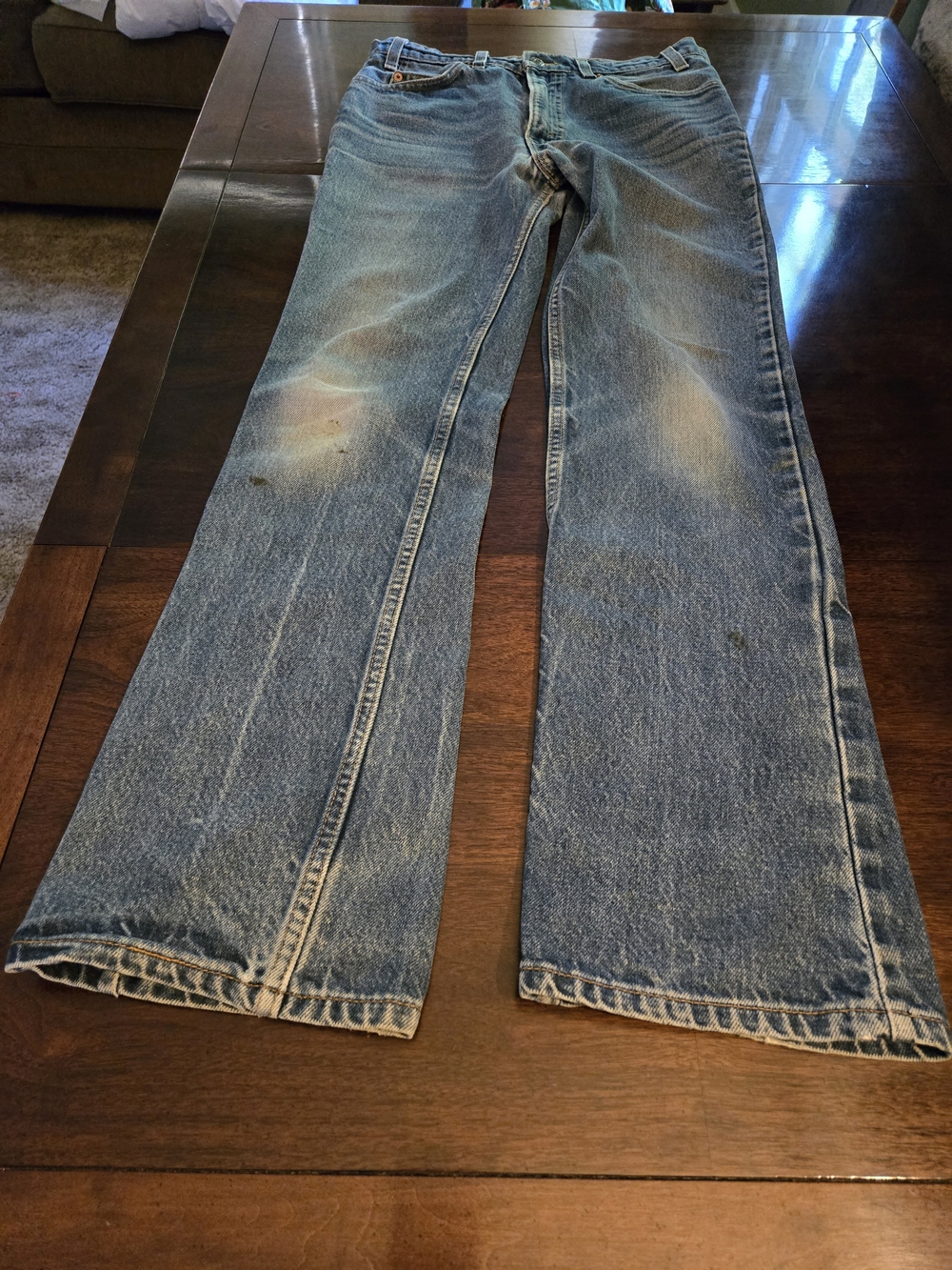 Levi's Men's Faded Blue Bootcut Jeans - Picture 11 of 16
